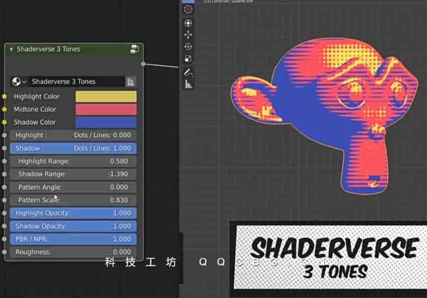 Blender插件 Komikaze 二维卡通动漫材质着色器资产 v2.1.5