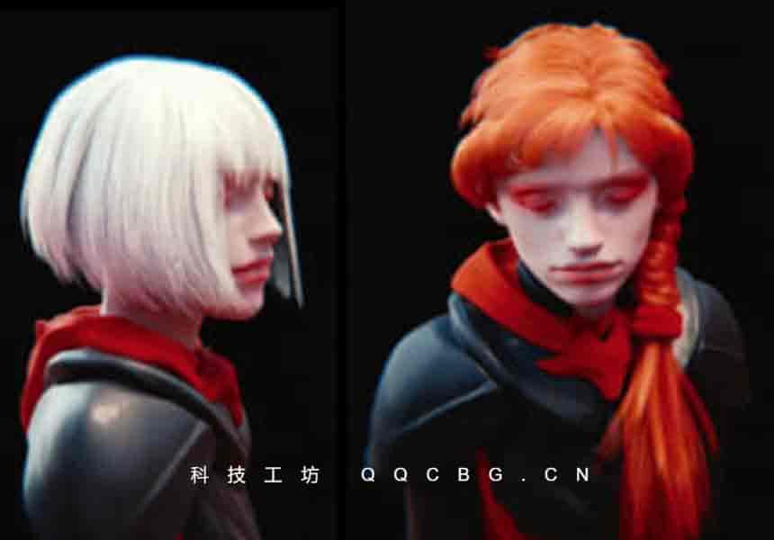 Blender插件 Hair Tool 头发生成制作工具+预设+贴图 v4.3.0