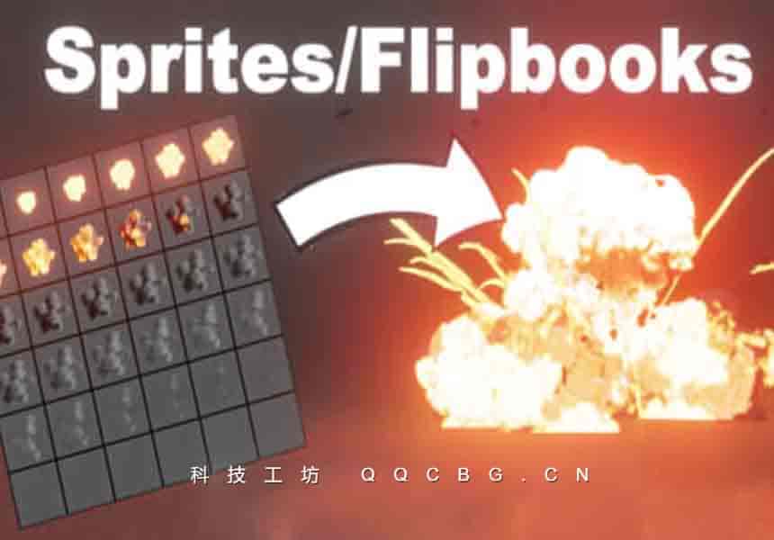 Blender插件 Sprite Particles For Realtime Vfx With Geonodes 自定义粒子特效节点资产 v1.2.1